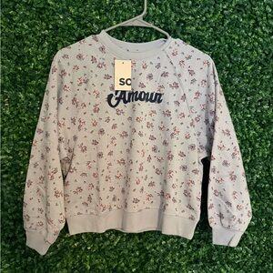 Kohl's SO Amour Floral Sweatshirt
